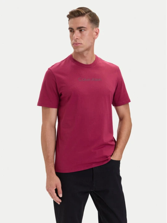 Foto del prodotto Calvin Klein T-shirt Logo 30s LV04LD230G Rosso scuro Regular Fit