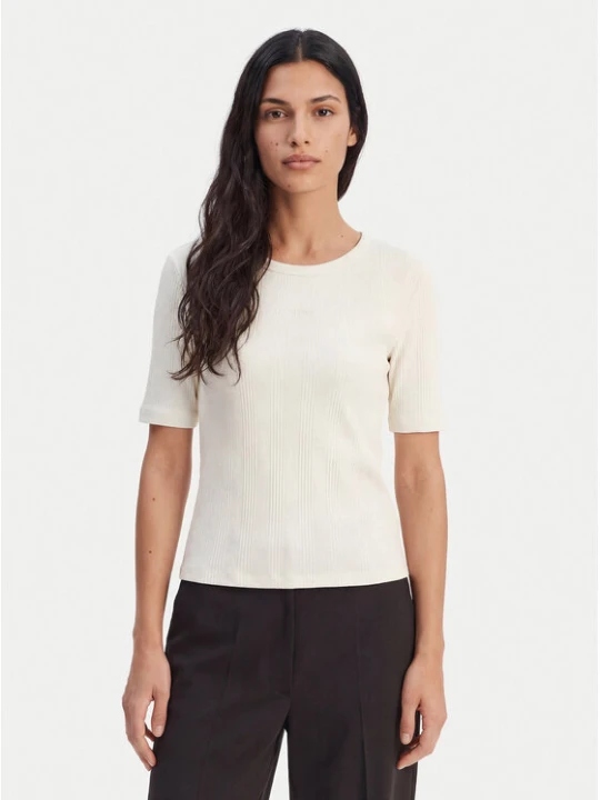 Foto del prodotto Calvin Klein T-shirt Varigated LV044F211G Écru Slim Fit Crema