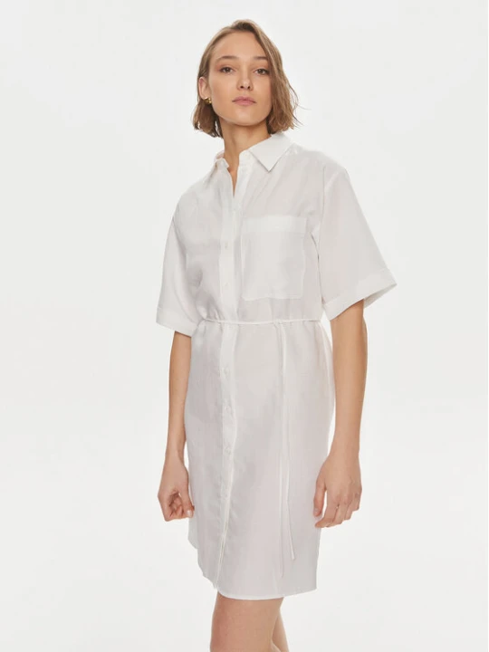 Foto del prodotto Calvin Klein Vestito chemisier K20K206697 Bianco Relaxed Fit