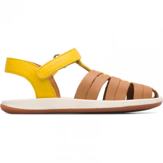 Foto del prodotto CAMPER Bicho - Sandali per Bimbe - Beige, Giallo, Pelle liscia