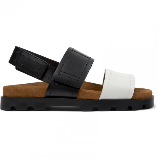 Foto del prodotto CAMPER Brutus Sandal - Sandali per Donna - Bianco, Nero, Pelle liscia