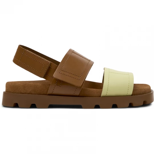 Foto del prodotto CAMPER Brutus Sandal - Sandali per Donna - Marrone, Giallo, Pelle liscia