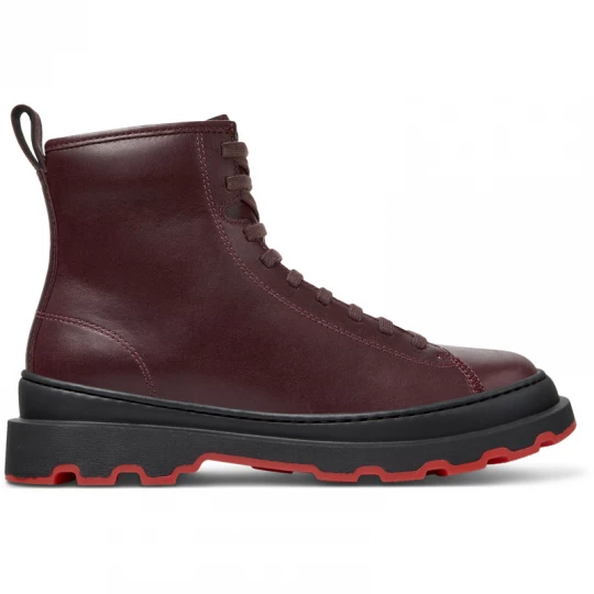 Foto del prodotto CAMPER Brutus+ - Stivaletti per Donna - Borgogna, Pelle liscia