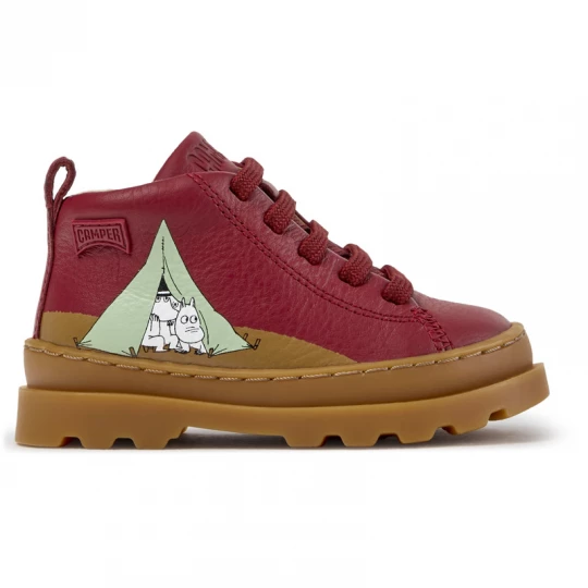 Foto del prodotto CAMPER Camper x Moomin - Scarpe casual eleganti per PRIMI PASSI - Borgogna, Pelle liscia
