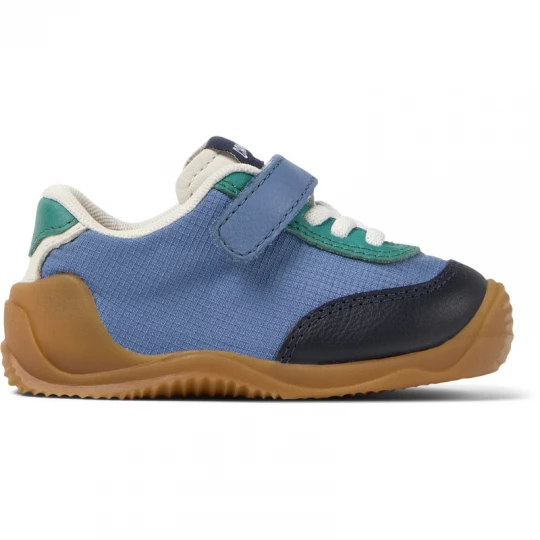 Foto del prodotto CAMPER Dadda - Sneaker per PRIMI PASSI - Bianco, Verde, Blu, Tessuto in cotone / Pelle liscia