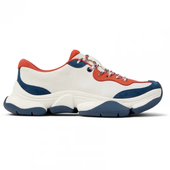 Foto del prodotto CAMPER Karst 2 - Scarpe casual per Donna - Arancione, Blu, Bianco, Pelle liscia
