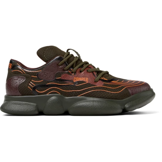 Foto del prodotto CAMPER Karst - Sneaker per Donna - Rosso, Nero, Verde, Tessuto in cotone