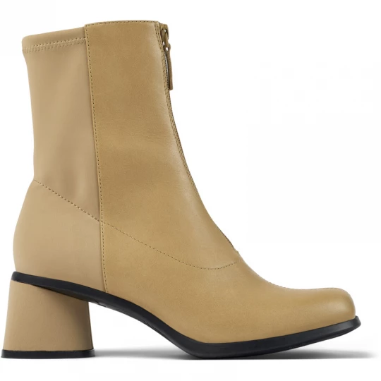 Foto del prodotto CAMPER Kiara - Stivaletti per Donna - Beige, Pelle liscia / Tessuto in cotone