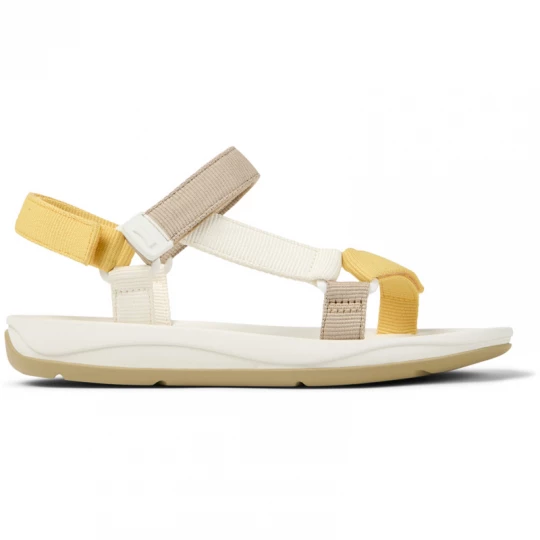 Foto del prodotto CAMPER Match - Sandali per Donna - Giallo, Bianco, Beige, Tessuto in cotone