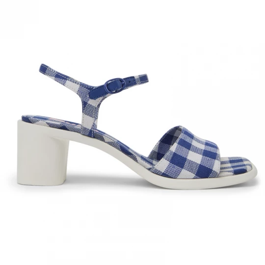 Foto del prodotto CAMPER Meda - Sandali per Donna - Bianco, Blu, Tessuto in cotone