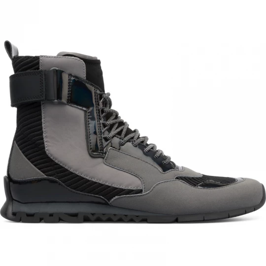 Foto del prodotto CAMPER Nothing - Stivaletti per Uomo - Nero, Grigio, Pelle liscia / Tessuto in cotone