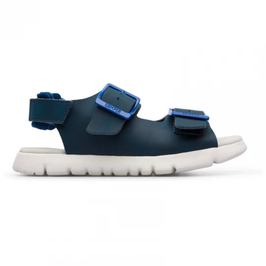 Foto del prodotto CAMPER Oruga - Sandali per Bambino - Blu, Pelle liscia / Tessuto in cotone