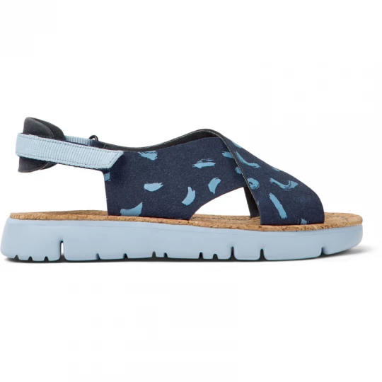 Foto del prodotto CAMPER Oruga - Sandali per Donna - Blu, Tessuto in cotone