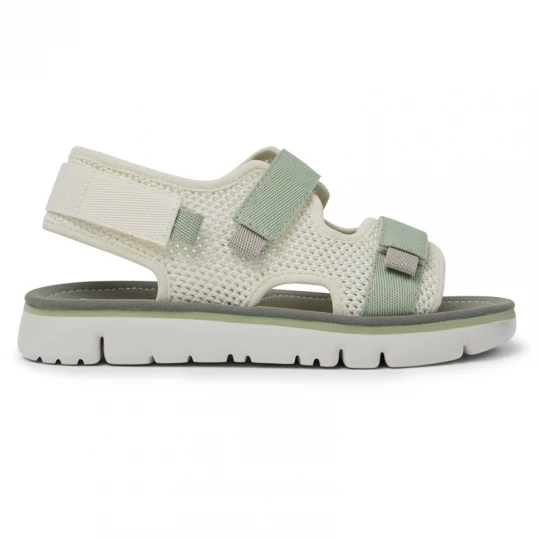 Foto del prodotto CAMPER Oruga - Sandali per Donna - Grigio, Verde, Bianco, Tessuto in cotone / Pelle liscia