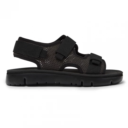 Foto del prodotto CAMPER Oruga - Sandali per Donna - Nero, Grigio, Tessuto in cotone / Pelle liscia czarny