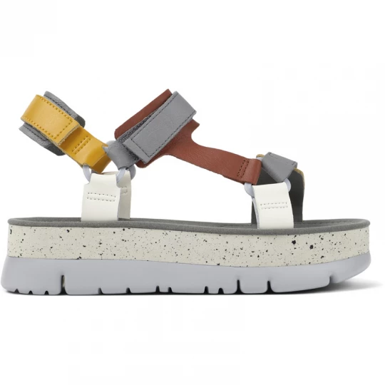 Foto del prodotto CAMPER Oruga Up - Sandali per Donna - Grigio, Arancione, Bianco, Pelle liscia
