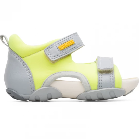 Foto del prodotto CAMPER Ous - Sandali per PRIMI PASSI - Grigio, Giallo, Tessuto in cotone