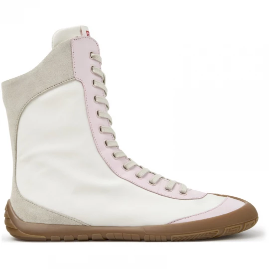Foto del prodotto CAMPER Peu Path+ - Scarpe casual per Donna - Bianco, Rosa, Beige, Tessuto in cotone / Pelle liscia