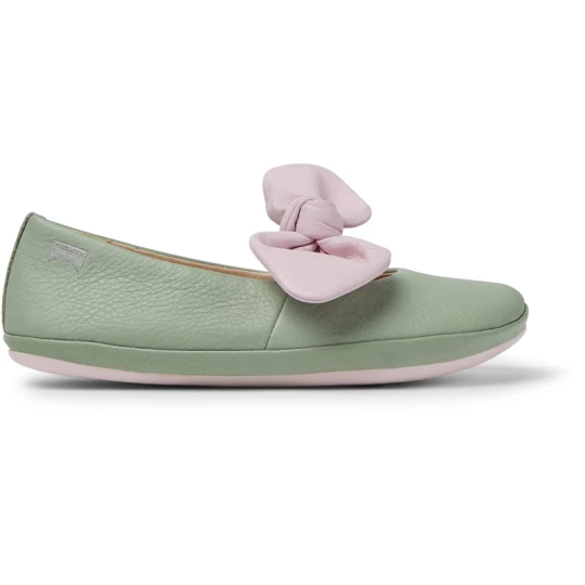 Foto del prodotto CAMPER Right - Ballerine per Bimbe - Verde, Pelle liscia