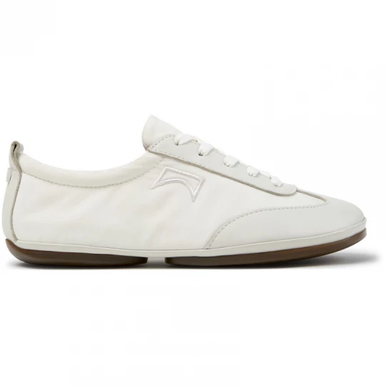 Foto del prodotto CAMPER Right Nina - Scarpe casual per Donna - Bianco, Tessuto in cotone / Pelle liscia