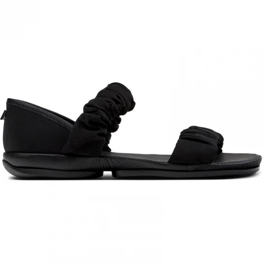 Foto del prodotto CAMPER Right - Sandali per Donna - Nero, Tessuto in cotone / Pelle liscia
