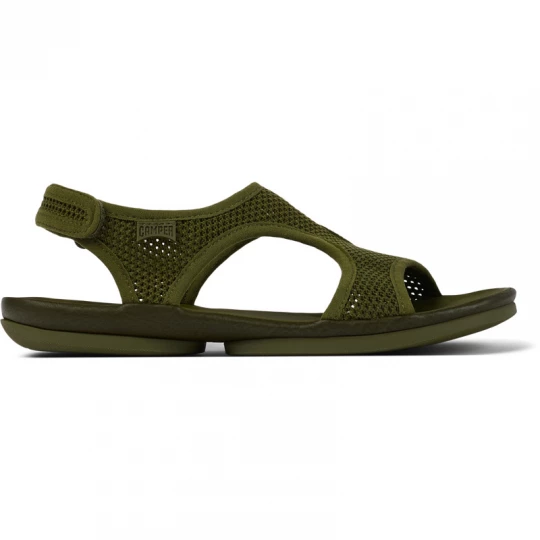 Foto del prodotto CAMPER Right - Sandali per Donna - Verde, Tessuto in cotone / Pelle liscia