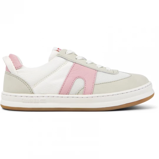 Foto del prodotto CAMPER Runner - Scarpe casual eleganti per Bimbe - Bianco, Beige, Rosa, Tessuto in cotone / Pelle liscia