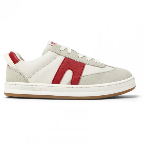 Foto del prodotto CAMPER Runner - Sneaker per Bimbe - Bianco, Rosso, Beige, Pelle liscia