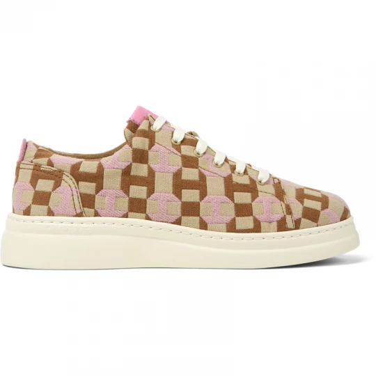 Foto del prodotto CAMPER Runner Up - Sneaker per Donna - Beige, Rosa, Marrone, Tessuto in cotone