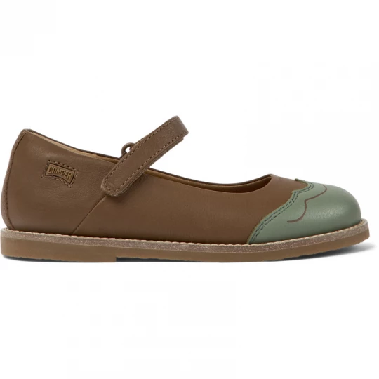 Foto del prodotto CAMPER Twins - Ballerine per Bimbe - Verde, Marrone, Pelle liscia