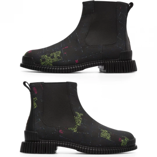 Foto del prodotto CAMPER Twins by Cristian Zuzunaga - Stivaletti per Donna - Verde, Rosa, Nero, Tessuto in cotone / Pelle liscia czarny