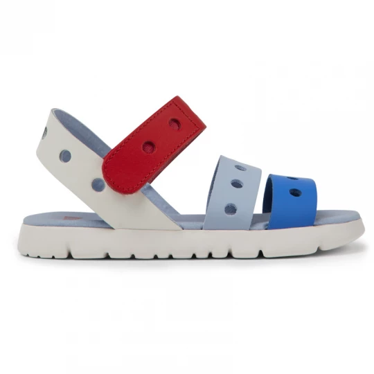 Foto del prodotto CAMPER Twins - Sandali per Bimbe - Blu, Bianco, Rosso, Pelle liscia