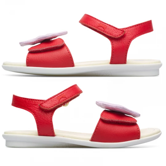 Foto del prodotto CAMPER Twins - Sandali per Bimbe - Rosso, Pelle liscia