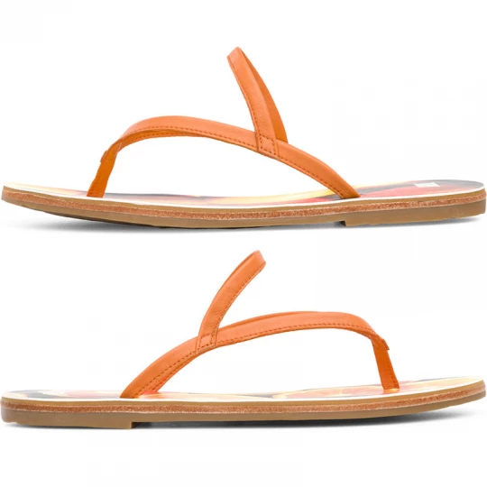 Foto del prodotto CAMPER Twins - Sandali per Donna - Arancione, Pelle liscia