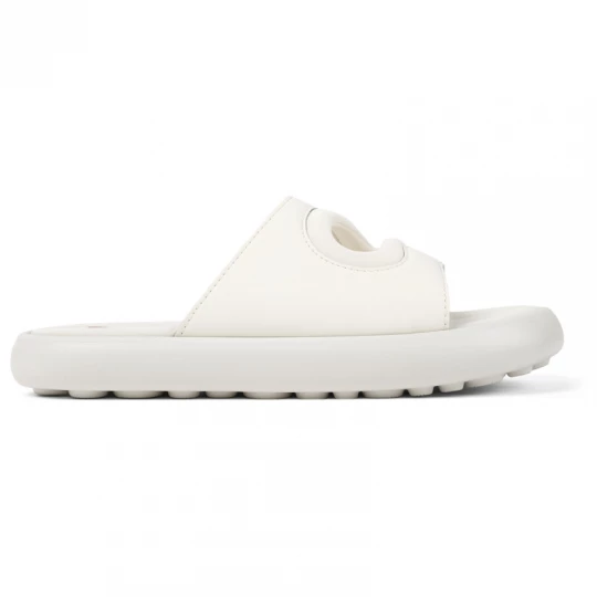Foto del prodotto CAMPER Twins - Sandali per Donna - Bianco, Pelle liscia / Tessuto in cotone