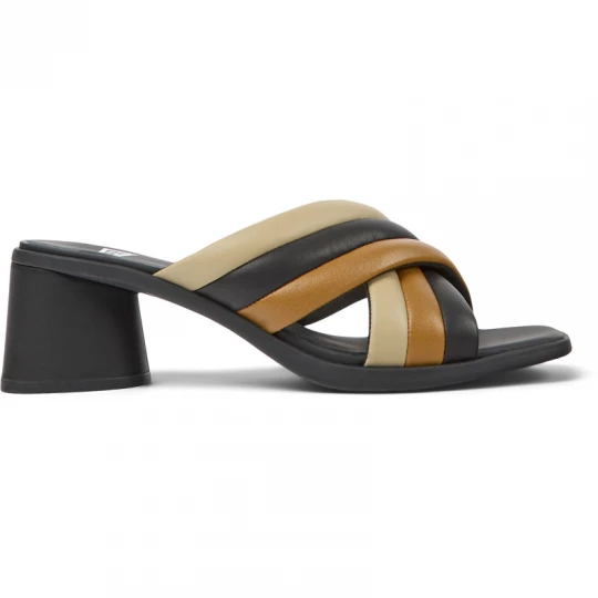 Foto del prodotto CAMPER Twins - Sandali per Donna - Marrone, Beige, Nero, Pelle liscia
