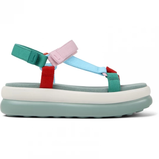 Foto del prodotto CAMPER Twins - Sandali per Donna - Rosa, Verde, Rosso, Tessuto in cotone