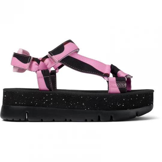 Foto del prodotto CAMPER Twins - Sandali per Donna - Rosso, Rosa, Nero, Tessuto in cotone