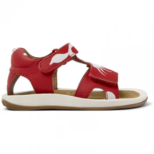 Foto del prodotto CAMPER Twins - Sandali per PRIMI PASSI - Rosso, Bianco, Pelle liscia