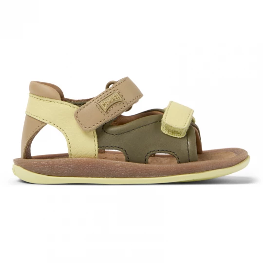 Foto del prodotto CAMPER Twins - Sandali per PRIMI PASSI - Verde, Beige, Giallo, Pelle liscia