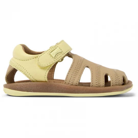 Foto del prodotto CAMPER Twins - Sandali per PRIMI PASSI - Verde, Giallo, Beige, Pelle liscia