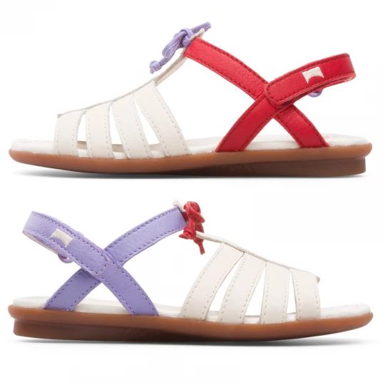 Foto del prodotto CAMPER Twins - Sandali per - Viola, Rosso, Beige, Pelle liscia