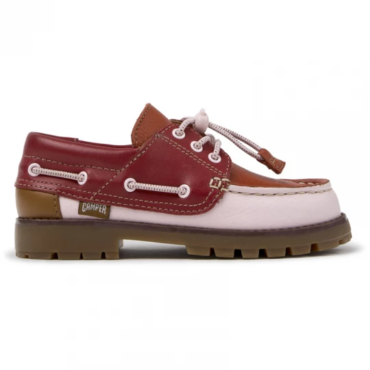 Foto del prodotto CAMPER Twins - Scarpe casual eleganti per Bimbe - Borgogna, Rosa, Rosso, Pelle liscia