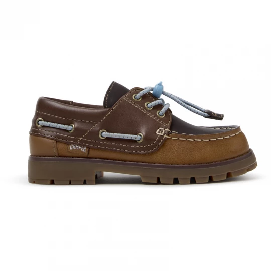 Foto del prodotto CAMPER Twins - Scarpe casual eleganti per Bimbe - Marrone, Pelle liscia