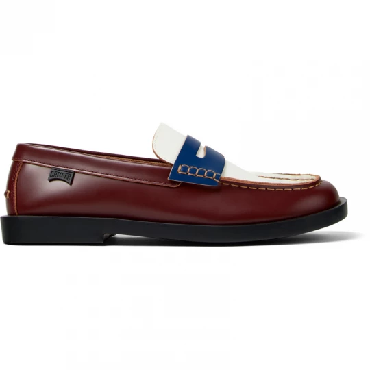 Foto del prodotto CAMPER Twins - Scarpe casual per Uomo - Borgogna, Bianco, Blu, Pelle liscia