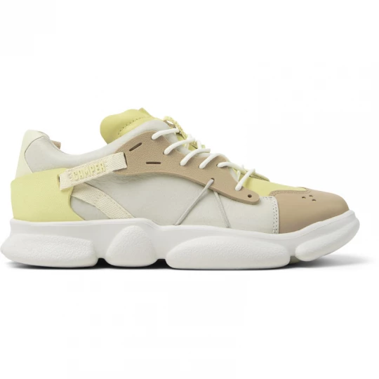 Foto del prodotto CAMPER Twins - Sneaker per Donna - Beige, Giallo, Bianco, Pelle liscia / Tessuto in cotone