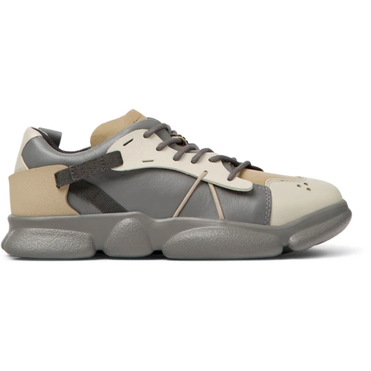 Foto del prodotto CAMPER Twins - Sneaker per Donna - Grigio, Beige, Pelle liscia / Tessuto in cotone