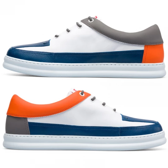 Foto del prodotto CAMPER Twins - Sneaker per Uomo - Blu, Bianco, Arancione, Pelle liscia