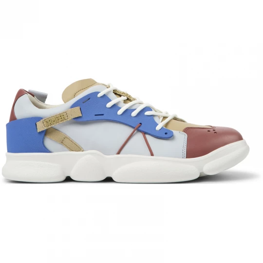 Foto del prodotto CAMPER Twins - Sneaker per Uomo - Blu, Rosso, Bianco, Pelle liscia / Tessuto in cotone