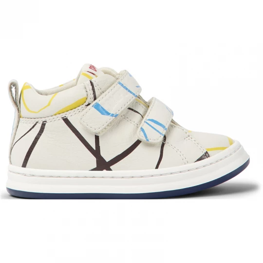 Foto del prodotto CAMPER Twins - Stivali per PRIMI PASSI - Bianco, Blu, Giallo, Pelle liscia